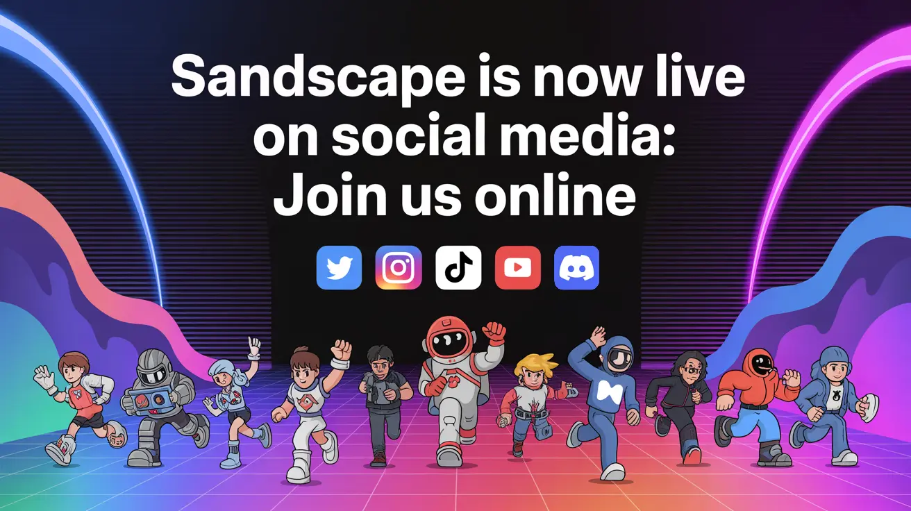 Sandscape Is Now Live on Social Media: Join Us Online