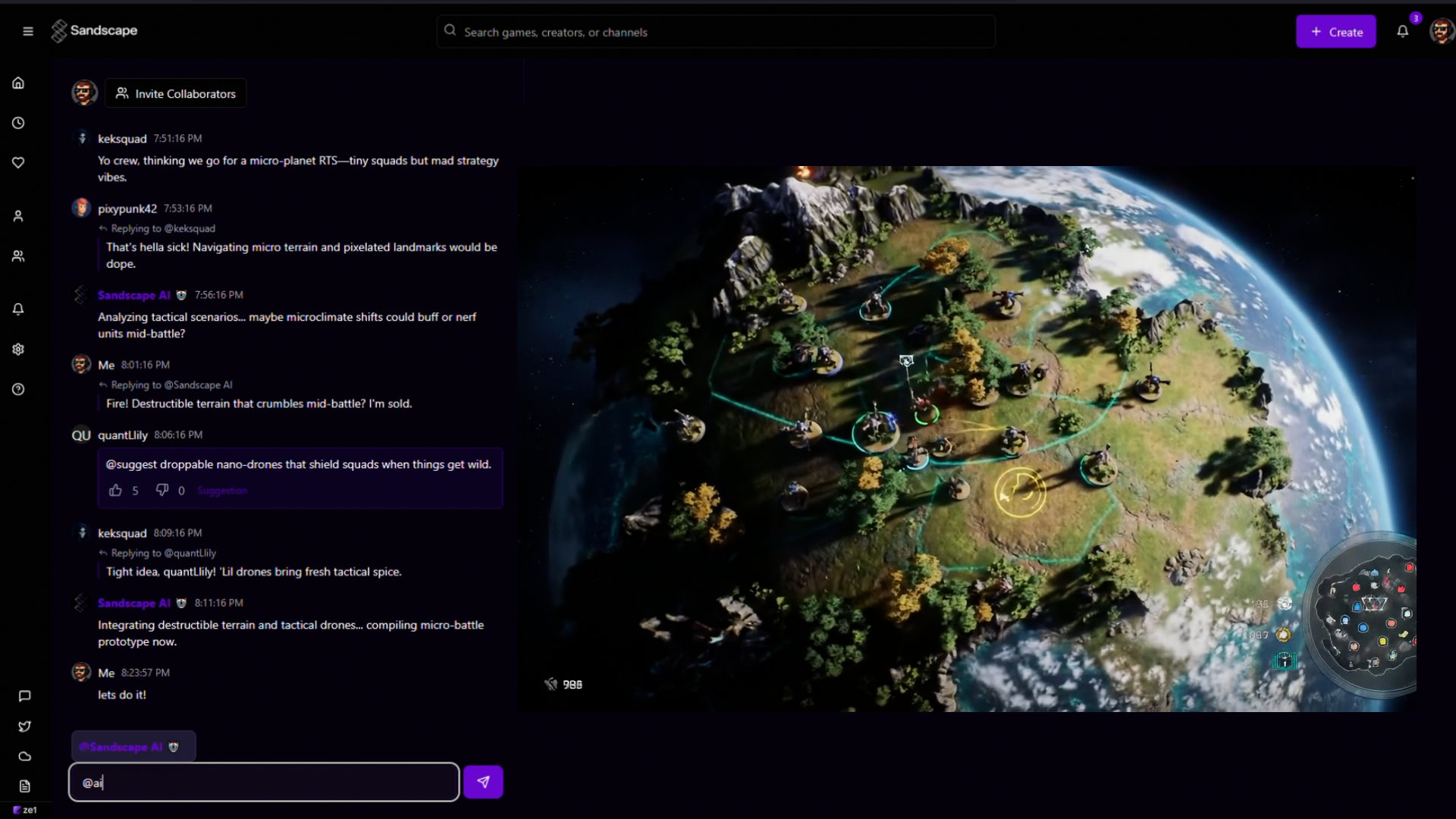 Creation Screenshot