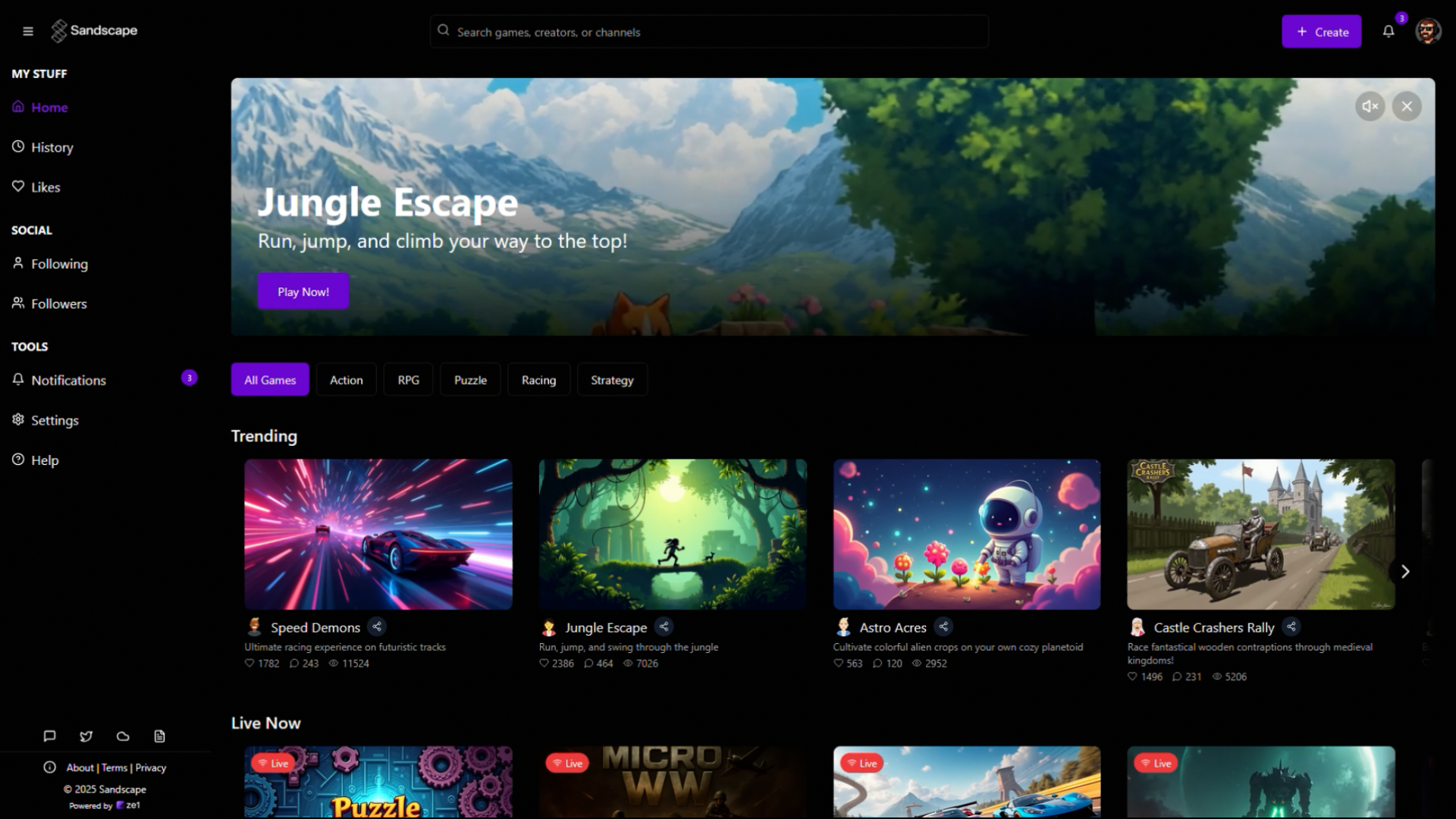 Platform Screenshot